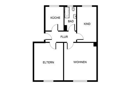 Wohnung zum Mieten in Gelsenkirchen 469,00 € 59.37 m²