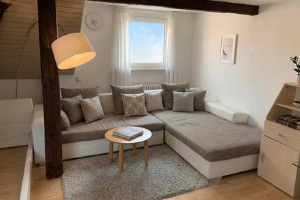 Mobilierte 1-Zimmer-Dachwohnung (55m2) in Top Lage zu vermieten - Ludwigsburg