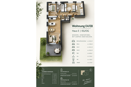 Wohnung zum Kaufen in Rudersberg 469.000,00 € 92.35 m²