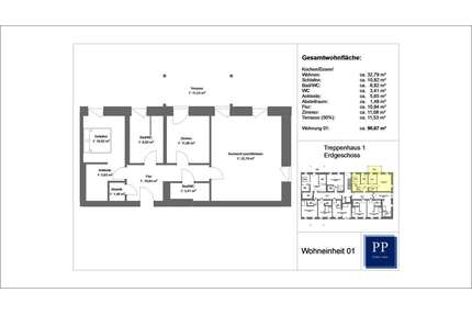 Wohnung zum Mieten in Aschaffenburg 1.290,00 € 91 m²