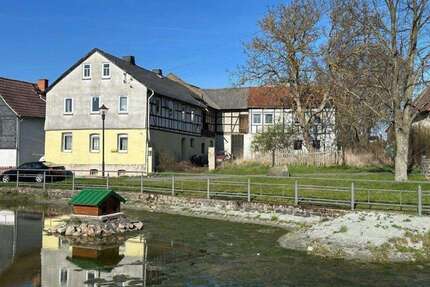 sanierungsbedürftiges Bauernhaus mit teilsanierten Nebengebäude, Teich und großem Grundstück - Grobgengereuth
