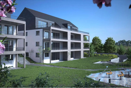 Praktische 2 Zimmer Wohnung mit grosser Terrasse, moderne Wärmepumpenheizung - Rheinfelden (Baden) Karsau