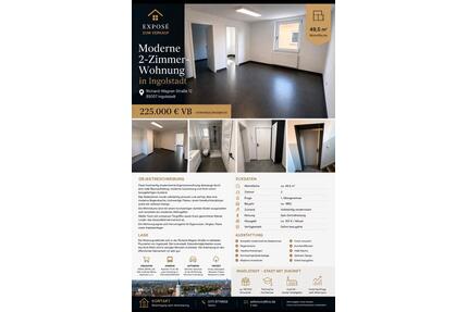 2,5 Zimmerwohnung - 220.550,00&nbsp;EUR Kaufpreis, ca.&nbsp; 49,50&nbsp;m&sup2; in Ingolstadt (PLZ: 85057) Friedrichshofen-Hollerstauden