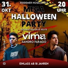 Mega Halloween Party 2026 - mit Sandro Farago und DJ B-Phisto