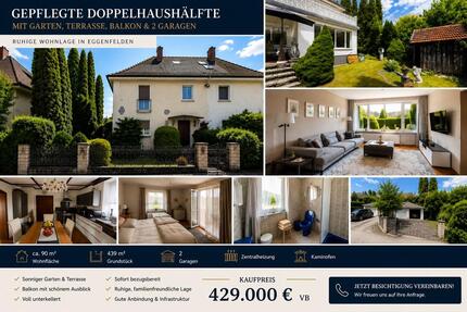 Gepflegte Doppelhaushälfte mit Garten, Balkon & 2 Garagen - Eggenfelden