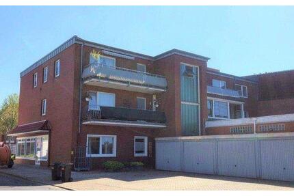 Großz. Obergeschosswohnung mit Balkon und Garage in zentraler Lage von Papenburg-Obenende