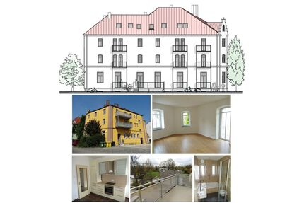 2 sanierte Altbauwohnungen 105 + 92 qm, je mit 2 Balkonen, Bambus-Parkett, hohe Räume, ruhig, nähe KUKA Augsburg