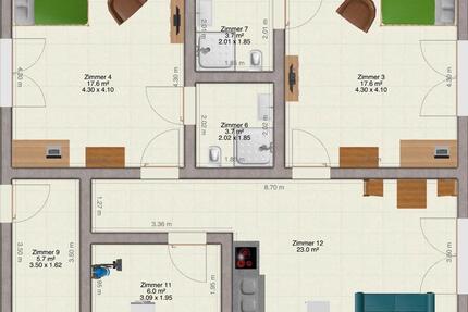 Neubau EG Wohnung - 990,00&nbsp;EUR Kaltmiete, ca.&nbsp; 70,00&nbsp;m&sup2; in Hagen im Bremischen (PLZ: 27628)