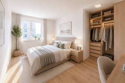 Neuwertige 4-Zimmer-Wohnung mit Fußbodenheizung & Westbalkon - Schönefeld