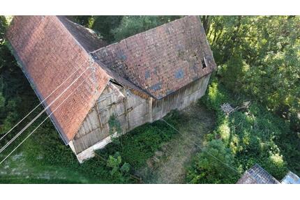 1000m² Bau Grundstück mit Wohnhaus Scheune & eigenem Wald 1200m² - Kettershausen