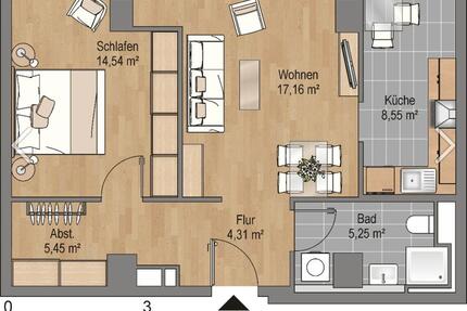 2 Zimmer Wohnung Nachmieter ab 01. April 2026 - Frankfurt am Main Niederrad