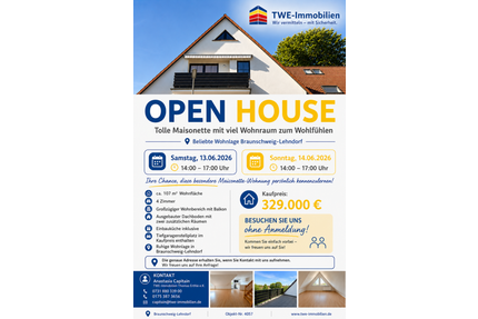 Wohnung zum Kaufen in Braunschweig 329.000,00 € 107 m²