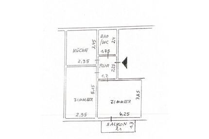 Helle 2-Zimmer-Wohnung mit Balkon in Lübeck-St. Gertrud