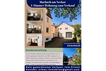 4 Zimmer Wohnung - 349.900,00&nbsp;EUR Kaufpreis, ca.&nbsp; 98,60&nbsp;m&sup2; in Marbach am Neckar (PLZ: 71672)