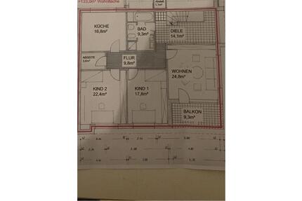 Großzügige 3-Zimmer-Obergeschosswohnung mit Balkon - Hanerau-Hademarschen