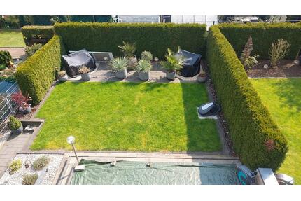 Sonnige 3-Zimmerwohnung im EG; große Terrasse,Garten u.Garage - Wesel Bislich