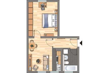 Wohnung zum Mieten in Dortmund 369,00 € 34.83 m²