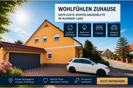 Doppelhaushälfte in Tangermünde - Wohnen, wo Ruhe zuhause ist.