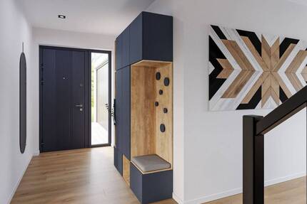 Neubau Doppelhaushälfte auf Erbpachtgrundstück in Bielefeld-Jöllheide.