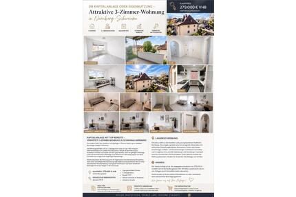 3 Zimmer Wohnung 75qm TOP Vermietet - Nürnberg Gibitzenhof