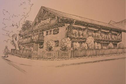 Alpines Chalet-Appartement mit Bergblick und kleinem Garten - Inzell