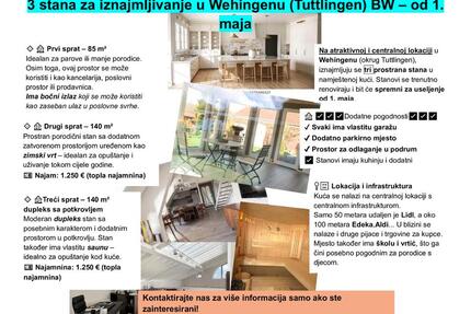 3 Wohnungen in Wehingen (Tuttlingen) BW zu vermieten – ab 1. Mai