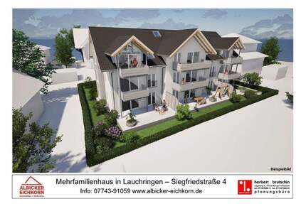 Grenznah 3 Zi. EG mit Terrasse ca. 79 m² - Wohnung 2 - Siegfriedstr. 4, 79787 Lauchringen - Neubau KFW40 - Unterlauchringen