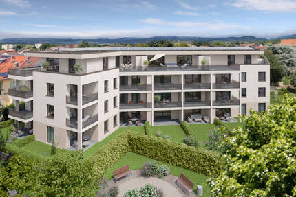 Zentral gelegene Neubauwohnung mit Garten - 4 Zimmer, hochwertig ausgestattet - Gundelfingen