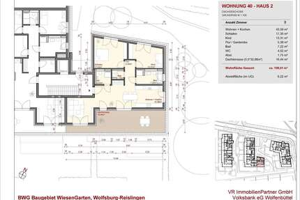 Wohnung zum Kaufen in Wolfsburg 408.500,00 € 109.01 m²