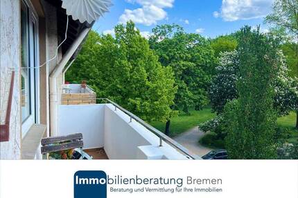 Vermietete Drei-Zimmer-Wohnung mit zwei Balkonen und Garage - Bremen Neustadt