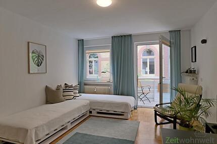 (EF0693_M) Kassel-Stadt: West, neu möbliertes Apartment in ruhiger Seitenstraße, überdachter Balkon, Aufzug, WLAN