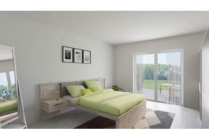 Achim-Uesen: Moderne NEUBAU-3-Zimmer-Wohnung mit 22 m² großer Terrasse & eigenem Gartenanteil