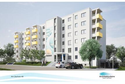 moderne 3-Raum-Wohnung mit großem Balkon in Malchin