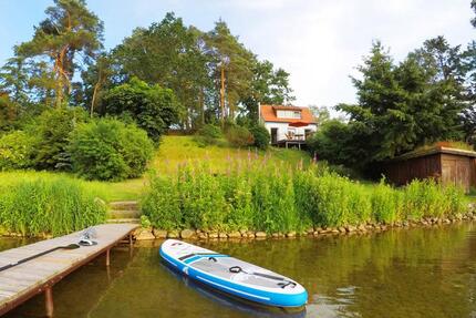 Ferienhaus direkt am Wasser Seezugang Ruderboot Schwerin Ostsee - Pinnow