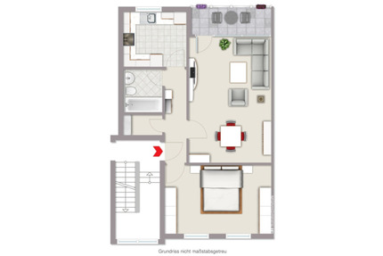 Mietwohnung EG in Krefeld-Oppum verkehrsgünstig