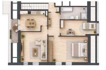 Wohnung zum Mieten in Bad Dürrenberg 750,00 € 82.9 m²