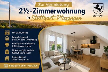 2,5 Zimmer-Wohnung in Stuttgart mit Einbauküche