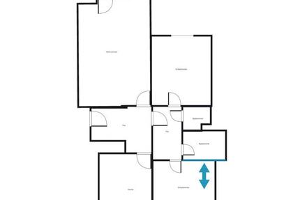 Umfangreich sanierte 3-Zimmer-Wohnung mit Blick ins Grüne - Hannover Vahrenwald-List