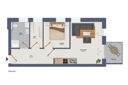 Neubauwohnung EG Whg. 4 - 2 Zimmer Sophienstraße Diepholz