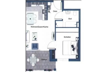 Geschmackvolle, neuwertige 2-Raum-Hochparterre-Wohnung - Göppingen