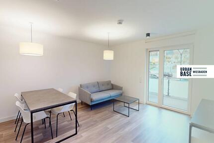 URBAN BASE: Vollmöbliertes 2-Zimmer-Apartment mit EBK, BALKON, ALL-IN-MIETE, UVM. im Wiesbadener Stadtzentrum