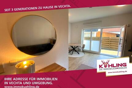 Kompakt, modern, mit Terrasse - charmantes Erdgeschoss Single-Apartment - Diepholz