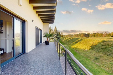 Neuwertiges Wohnhaus mit Pension und Wasserblick am Oder-Neiße-Radweg - Letschin Kienitz