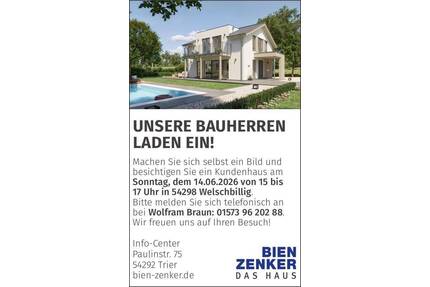 Bestpreisgarantie bei Bien-Zenker - Einzug in Ihr schlüsselfertiges Eigenheim in Damflos