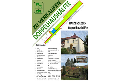 Haldensleben Doppelhaushälfte - 159.000,00&nbsp;EUR Kaufpreis, ca.&nbsp; 120,00&nbsp;m&sup2; in Haldensleben (PLZ: 39340)