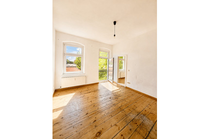 Ruhige 2-Zimmer-Altbauwohnung mit Dielenboden und Blick ins Grüne - Berlin Oberschöneweide