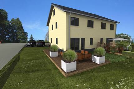 Doppelhaushälfte mit Bauplatz - 447.000,00&nbsp;EUR Kaufpreis, ca.&nbsp; 115,00&nbsp;m&sup2;&nbsp;Wohnfl&auml;che in Pulsnitz (PLZ: 01896)