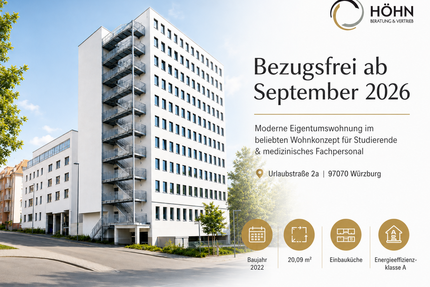 Wohnung zum Kaufen in Würzburg 140.000,00 € 20.09 m²