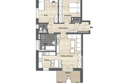 Wohnung zum Mieten in Mühldorf a. Inn 1.020,00 € 88.63 m²