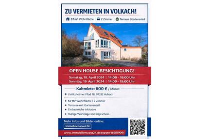 Open House Besichtigung 2 Zimmer Wohnung Volkach